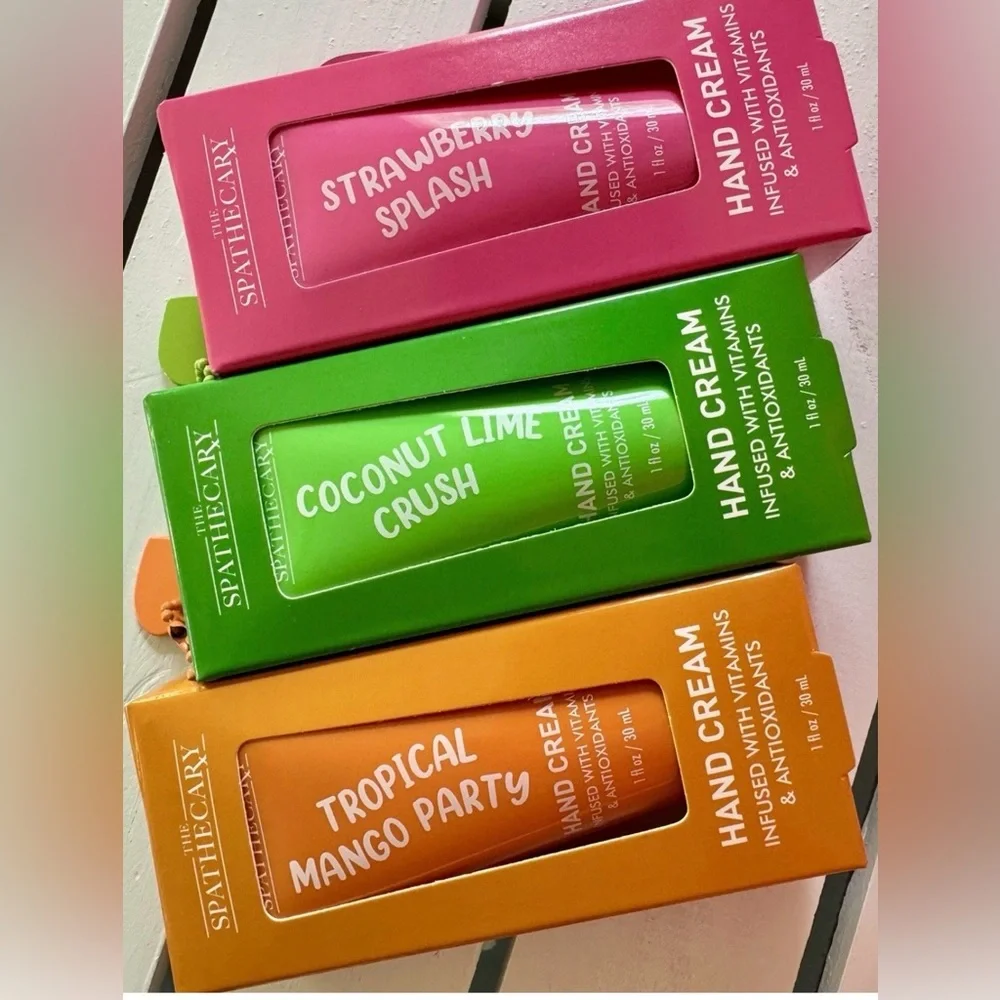 NEW lotThe Spathecary Hand Cream Trio - Strawberry, Coconut Lime, Tropical Mango - Picture 6 of 10